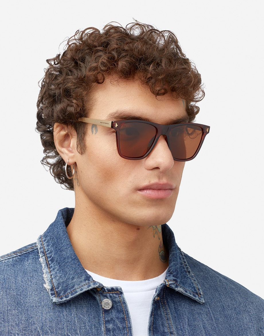 ONE LS METAL BROWN POLARIZED HAWKERS