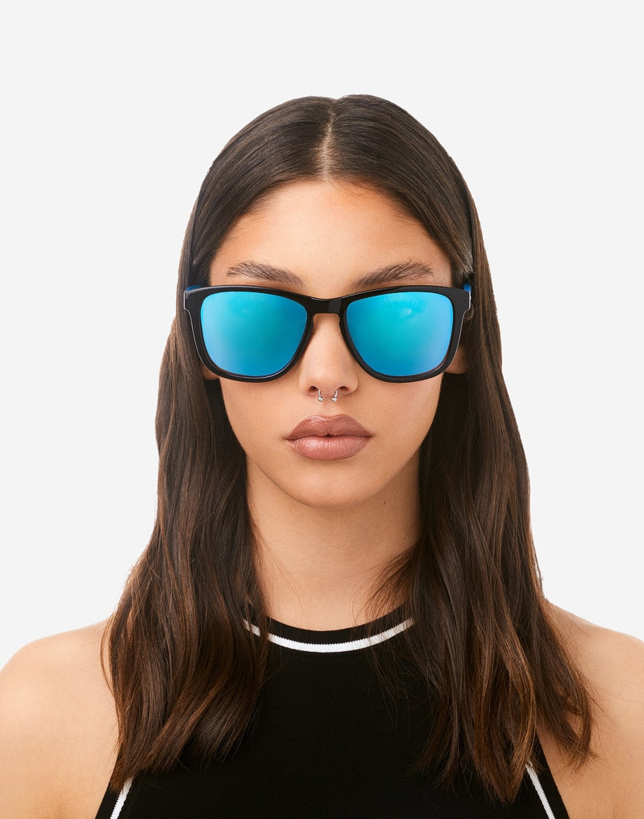 ZHANNA POLARIZED BLACK CLEAR BLUE HAWKERS