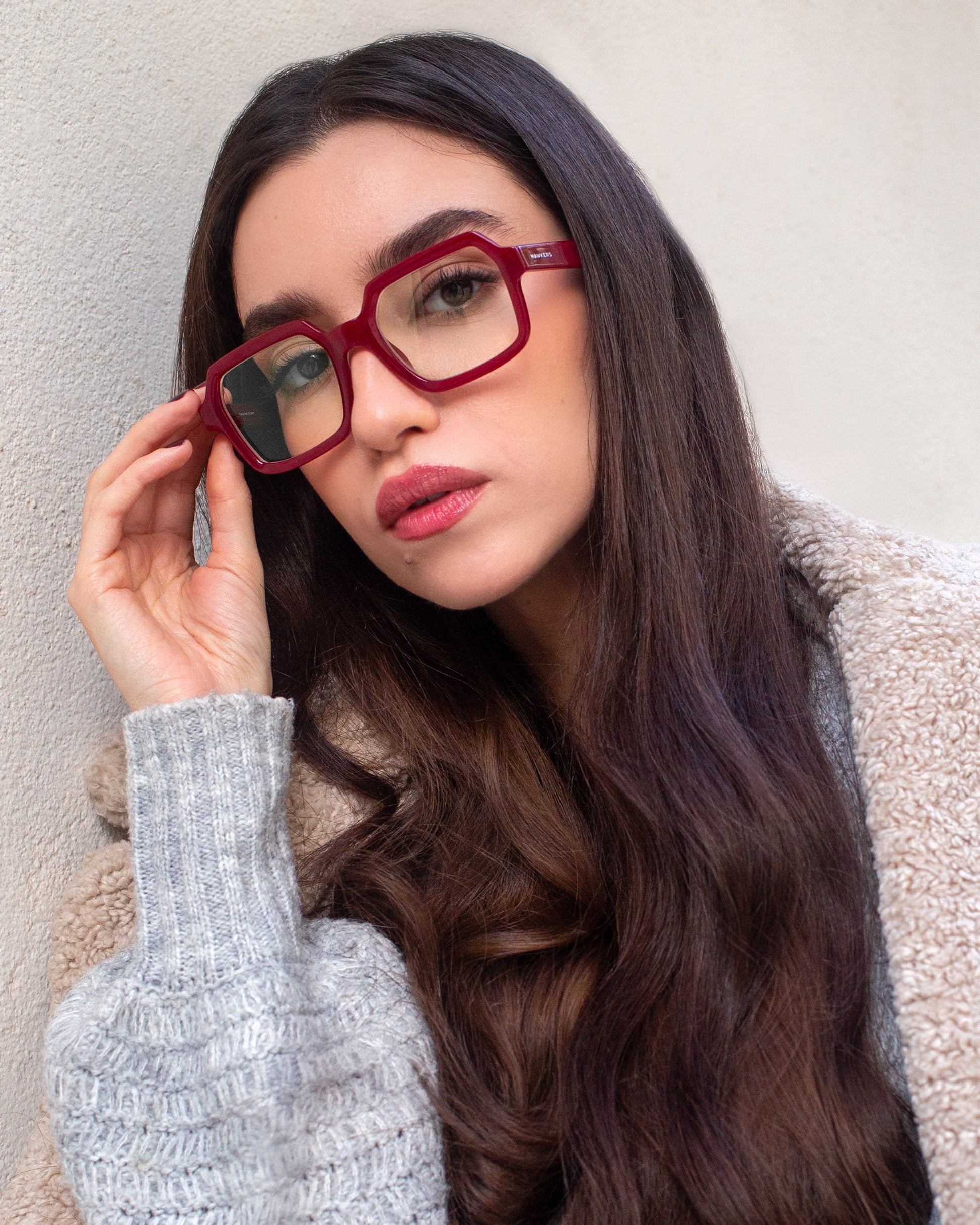 Hawkers Minimal Max Blue Blocks, Rouge Cerise HAWKERS