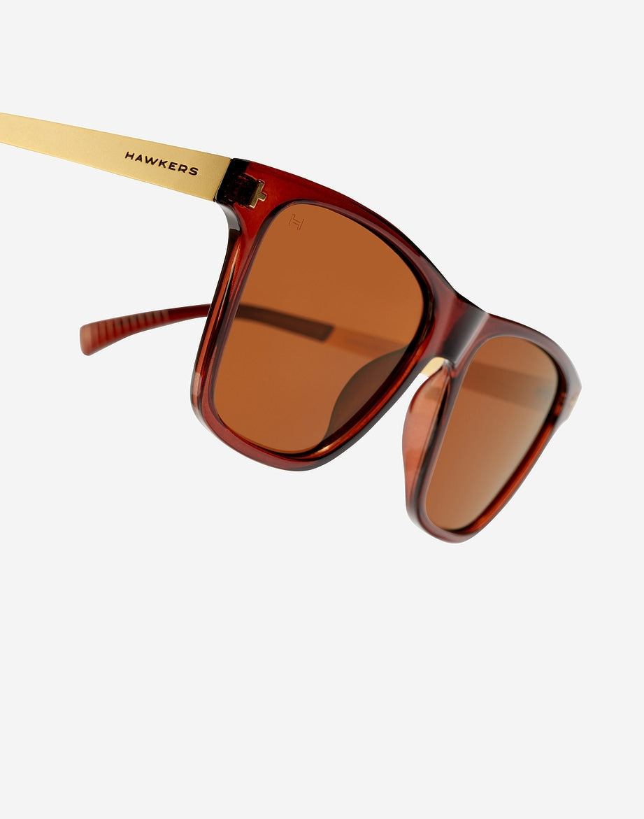 ONE LS METAL BROWN POLARIZED HAWKERS