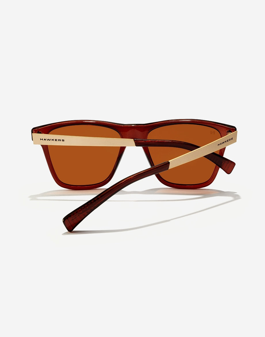 ONE LS METAL BROWN POLARIZED HAWKERS