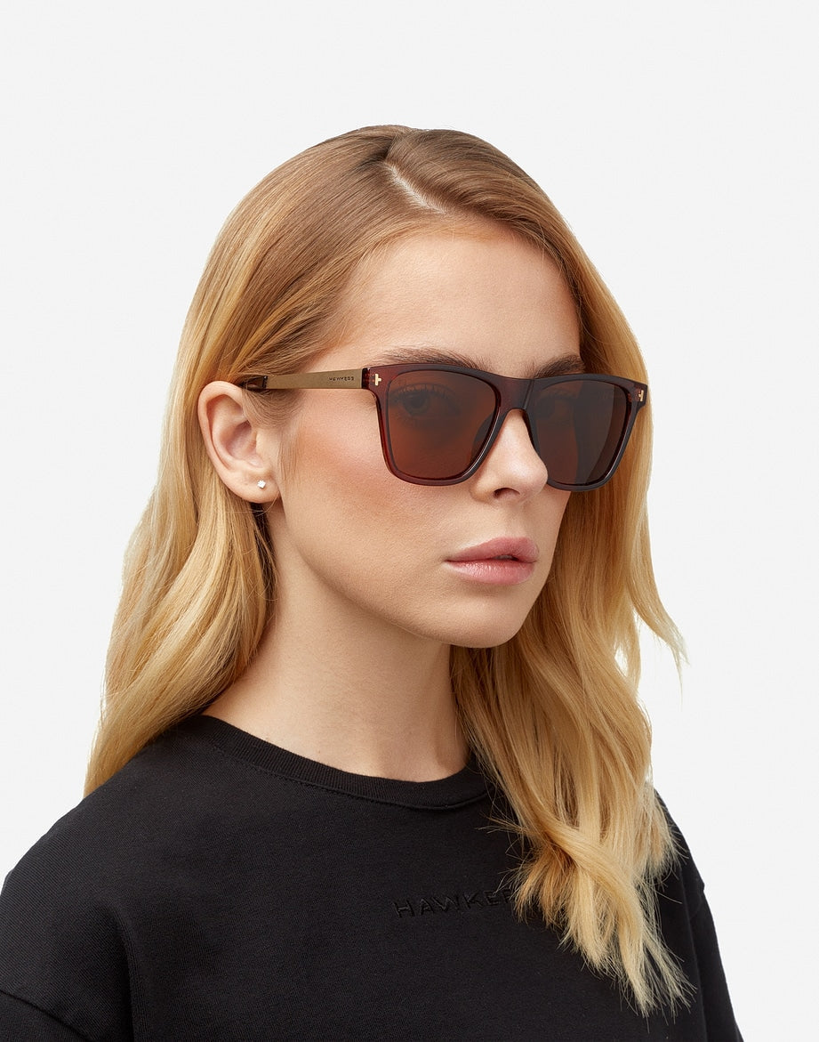 ONE LS METAL BROWN POLARIZED HAWKERS