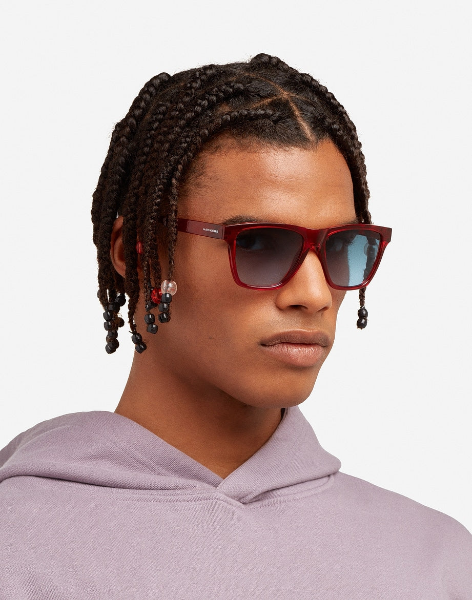 CRYSTAL RED - BLUE GRADIENT ONE LS HAWKERS