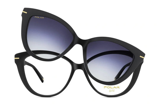 Polar Gold Clip on 04 77 Noir fumé bleu Polar