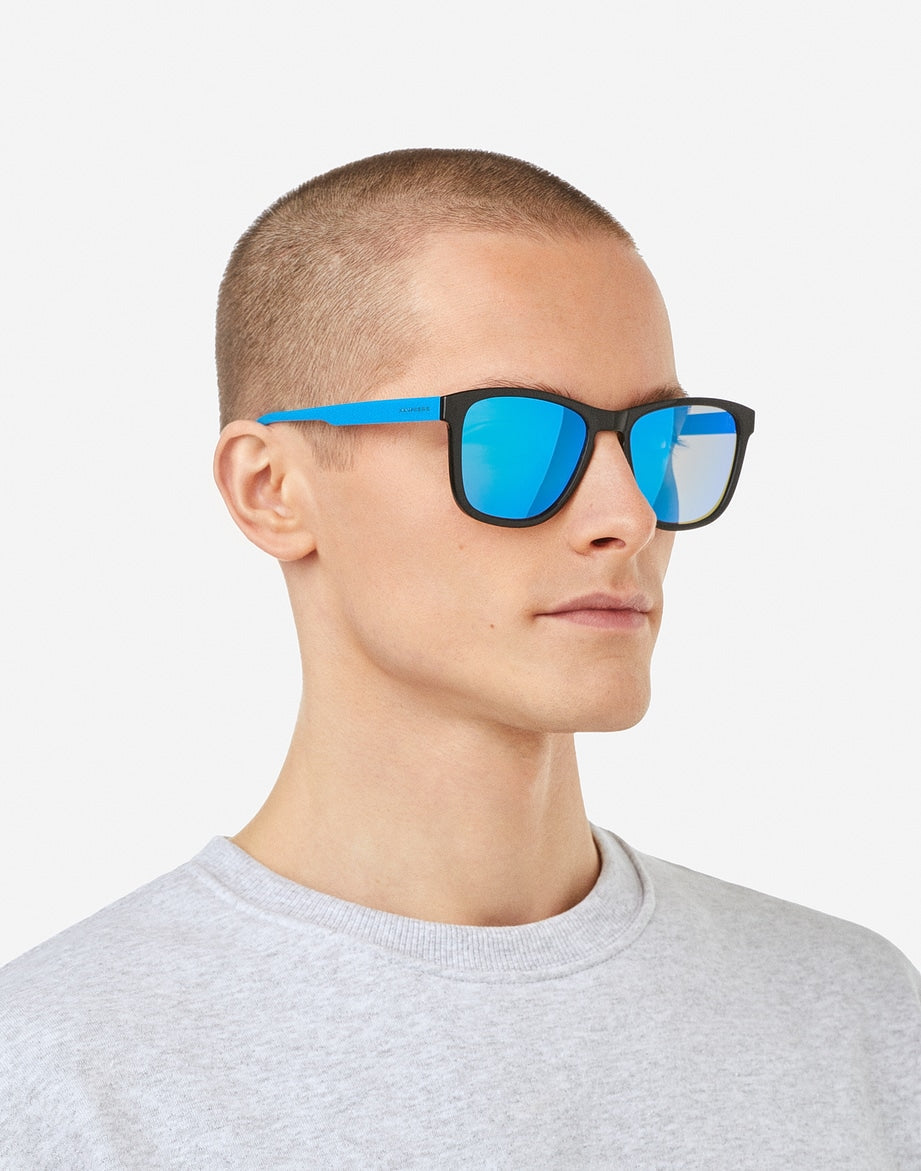 ZHANNA POLARIZED BLACK CLEAR BLUE HAWKERS